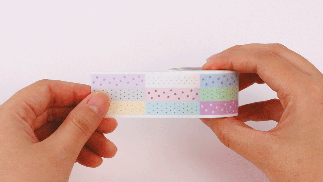 Mini Square Kiss Cut Washi Tape [Pattern]