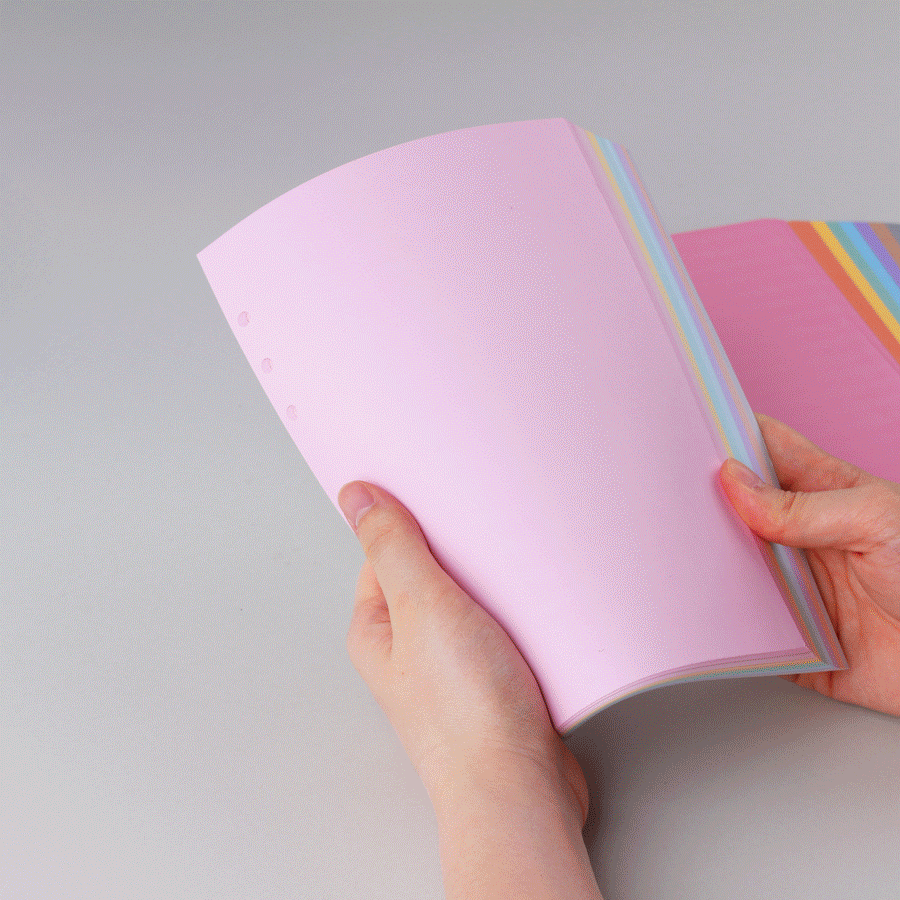 A5 Color Blank Planner Refill