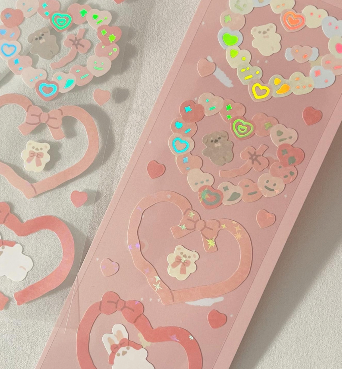 Heart and Ribbon Frame Seal Sticker