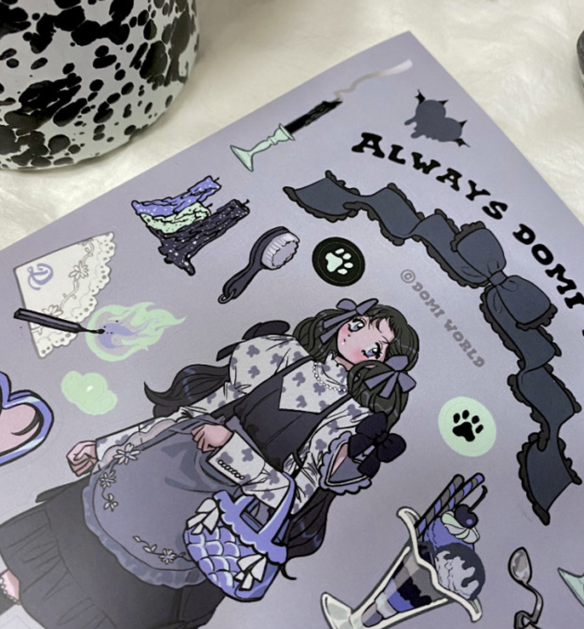Black Ribbon Sticker