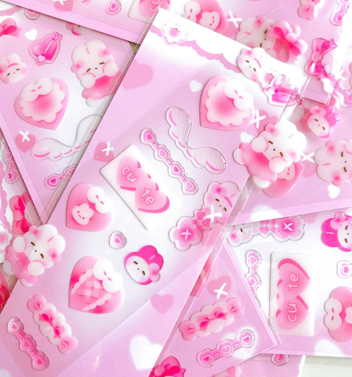 Pink Mood Epoxy Sticker
