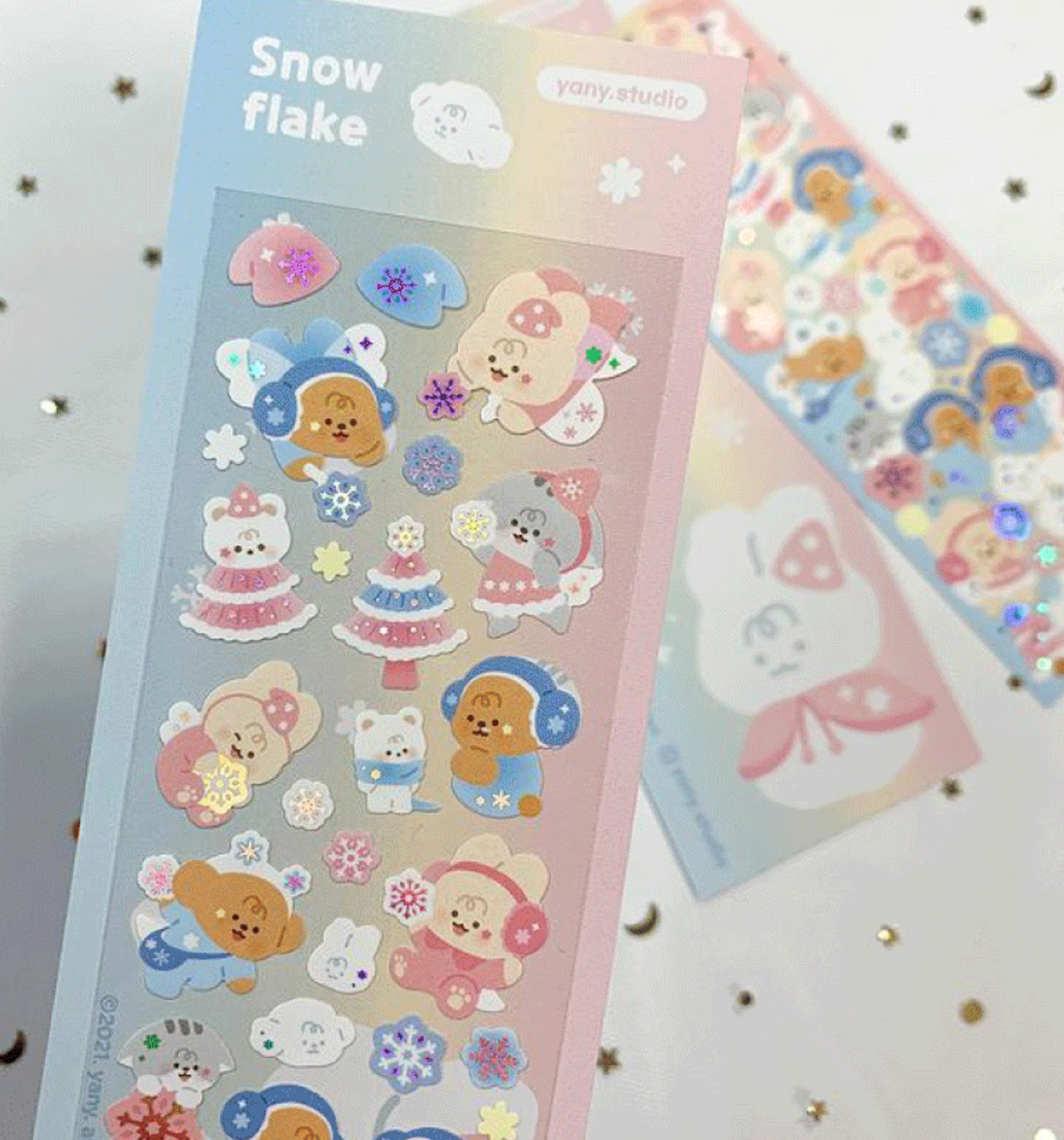 Snow Flake Seal Sticker
