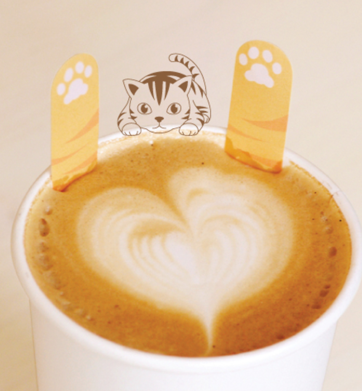 5 Adorable Cats Paw Sticky Note
