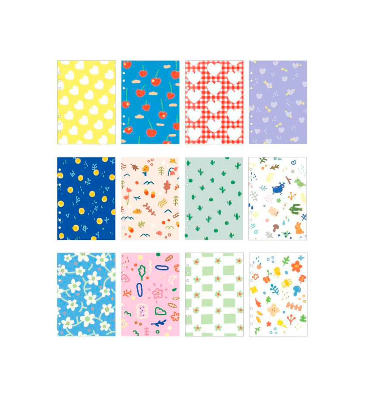A5 Pattern Paper Cover Refill