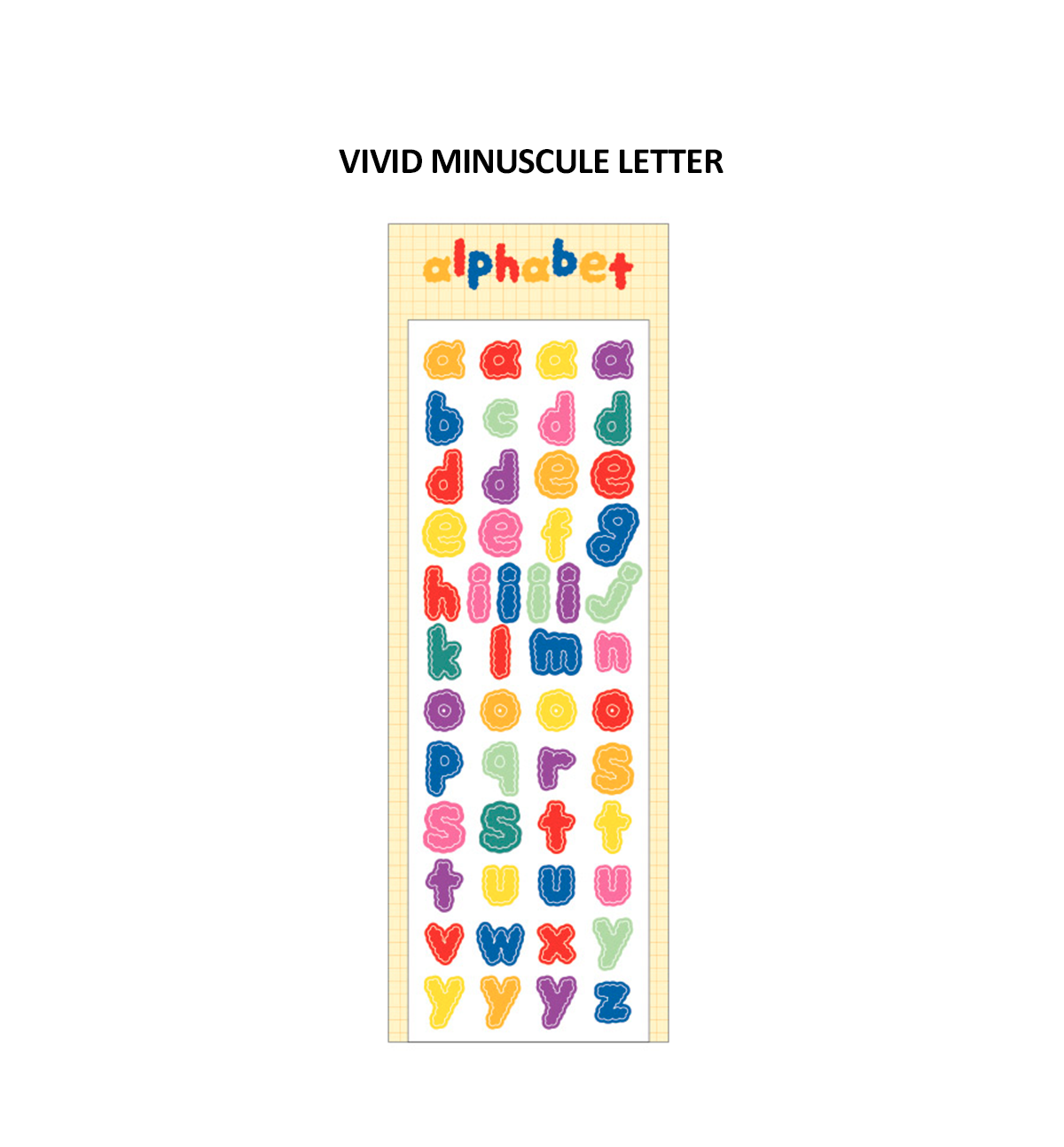 Hologram Mongeul Mongle Alphabet & Number Stickers