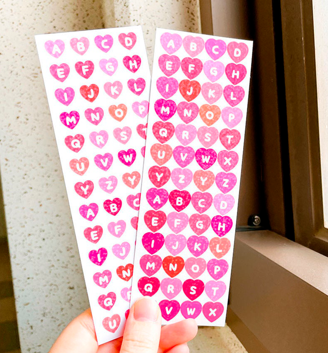 ABC Mini Heart Seal Sticker