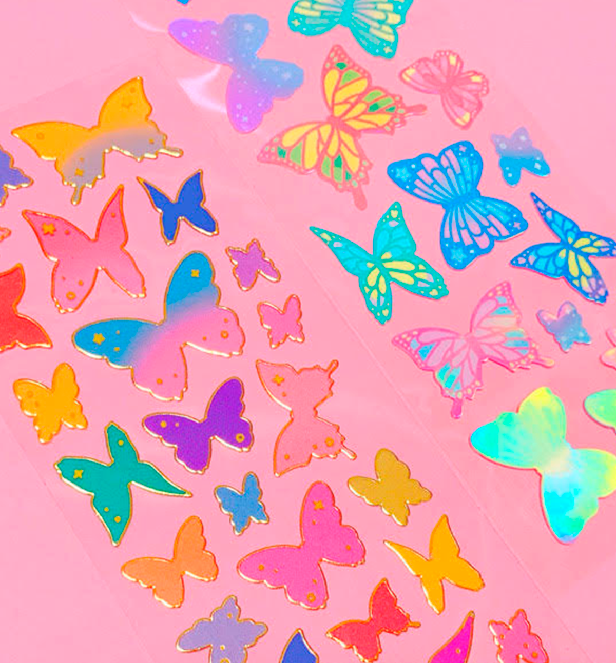 Glitter Butterfly Seal Sticker