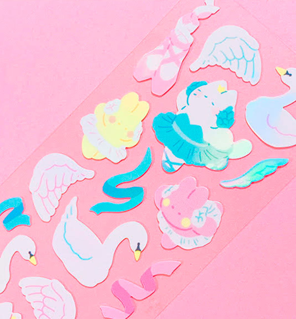 Shinning Swan Seal Sticker