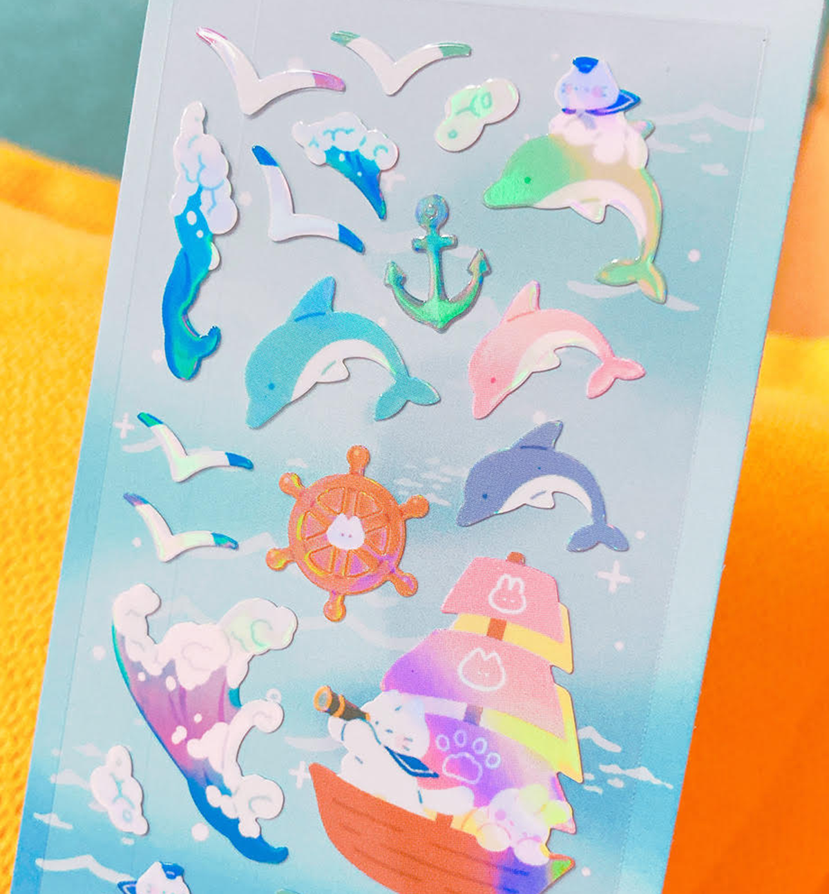 Shining Sailing Seal Sticker