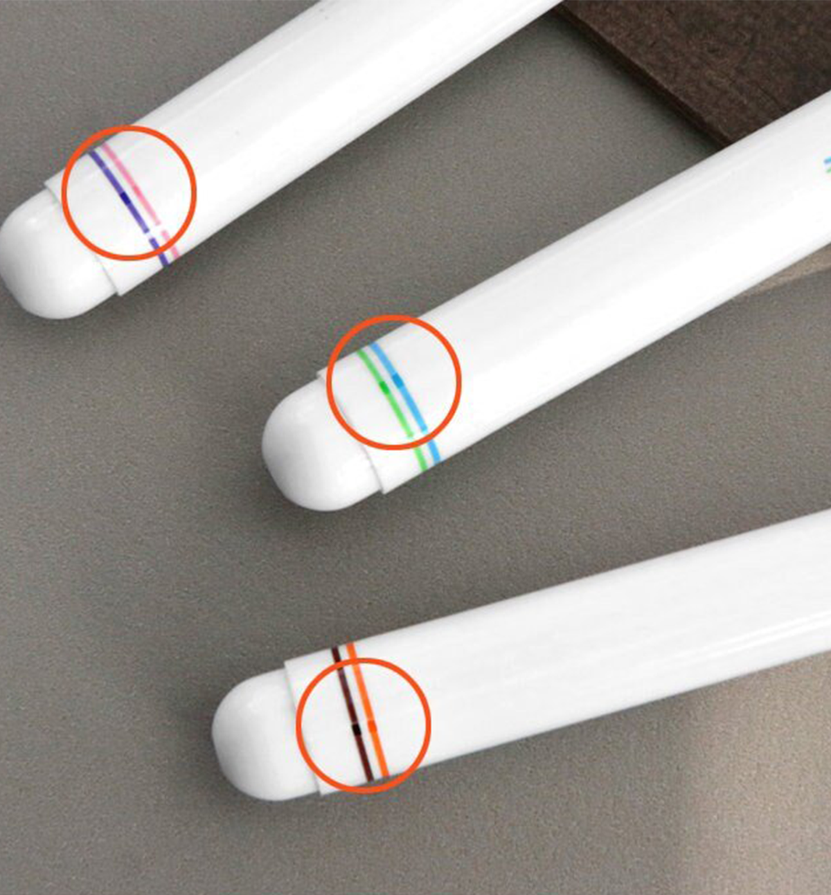 3 Double Line Color Pen Set