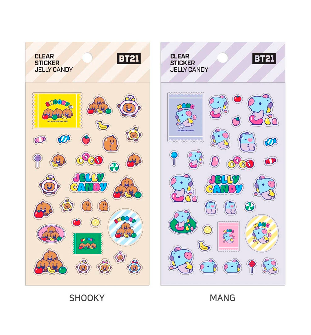 BT21 Baby Clear Sticker [Jelly Candy]