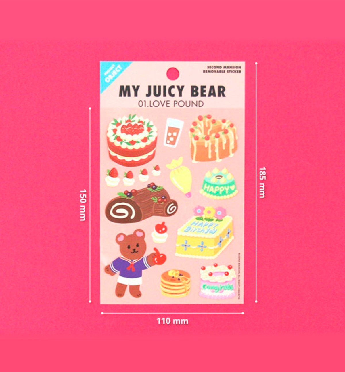 My Juicy Bear Removal Sticker