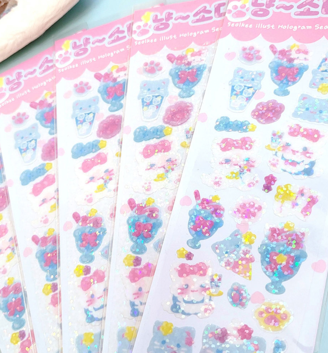 Soda Transparent Hologram Seal Sticker