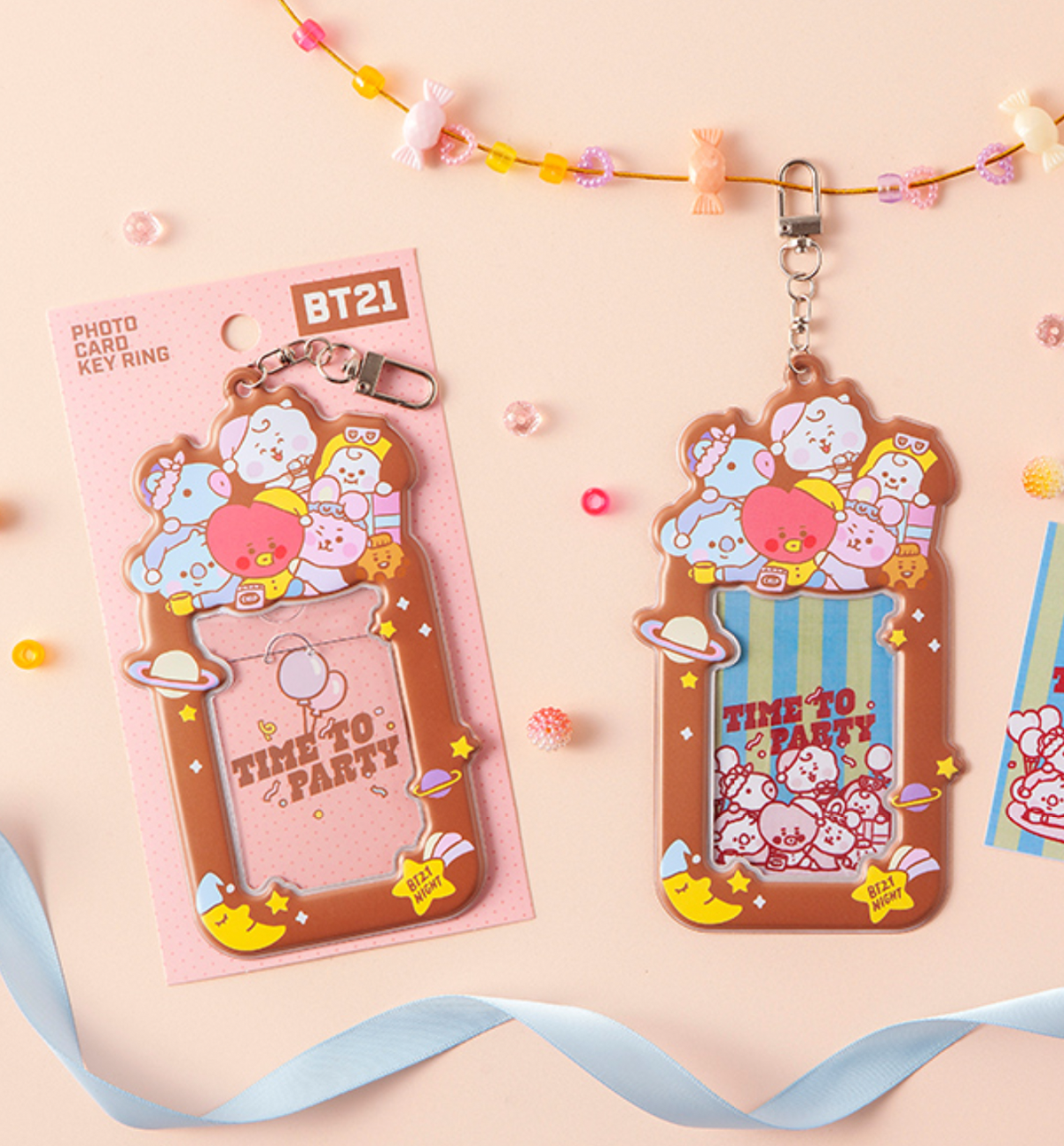 BT21 Photo Holder Keyring [Time To Party]