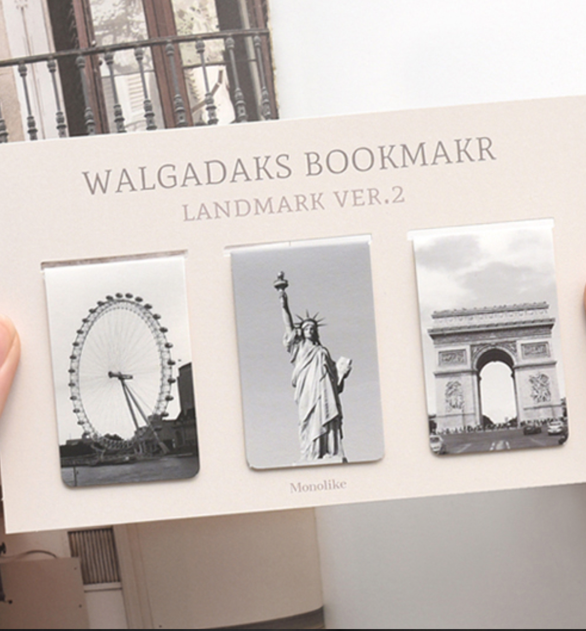 3 Landmark Magnetic Bookmark V.2
