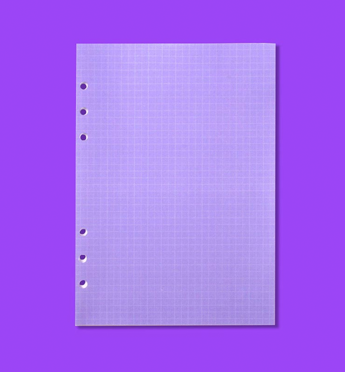 A5 Grid Note Paper Refill [Purple]