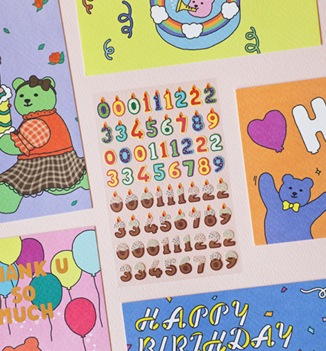 Candle Card Deco Sticker