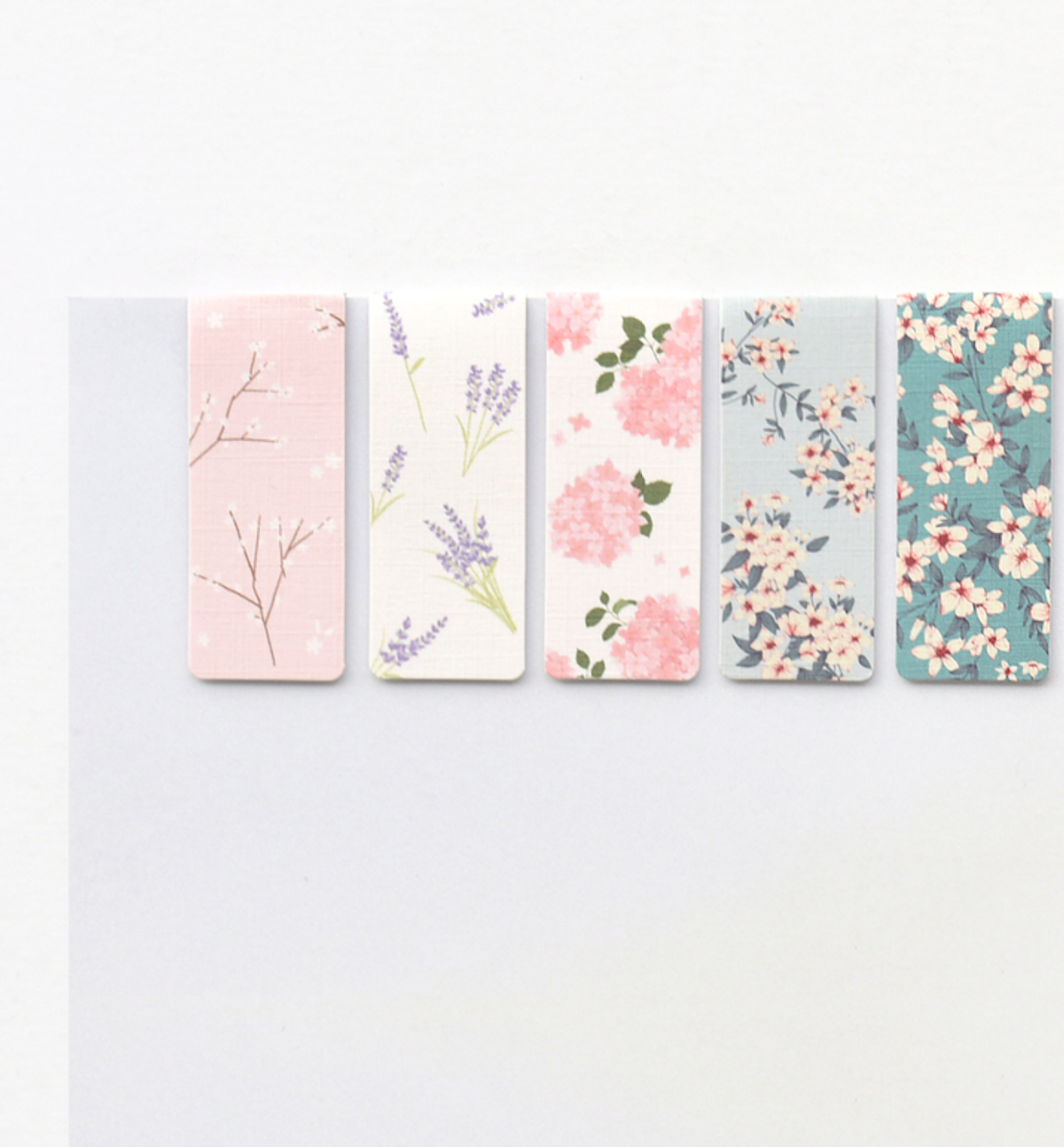 5 Floral Magnetic Bookmark