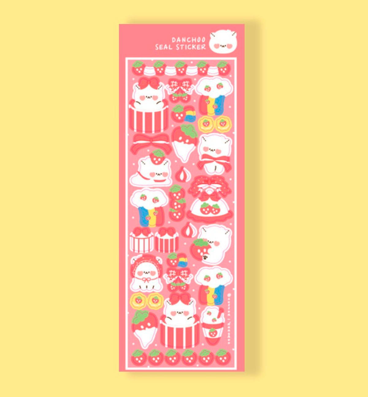 Strawberry Party Seal Sticker