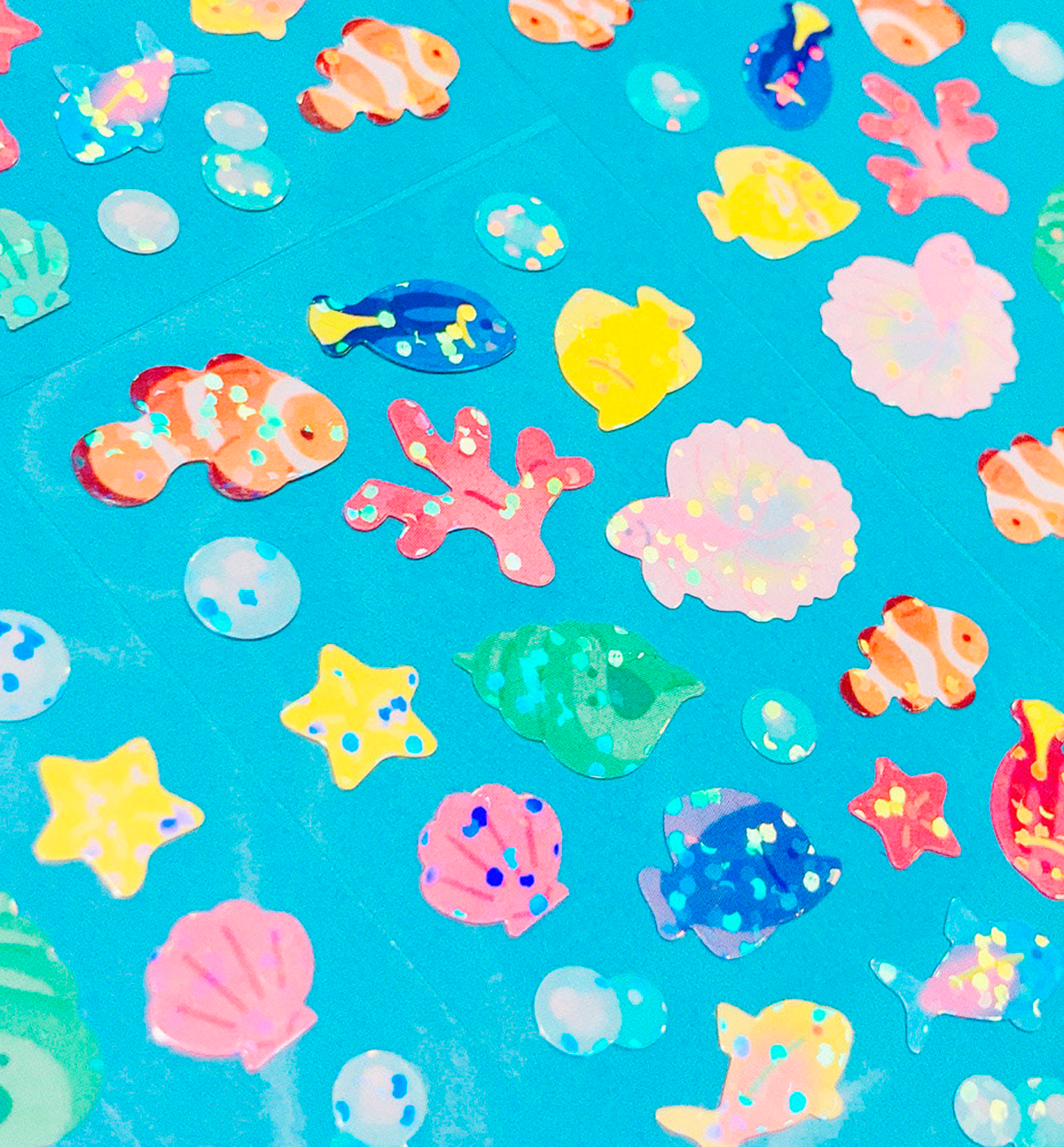 Twinkle Tropical Fish Seal Sticker
