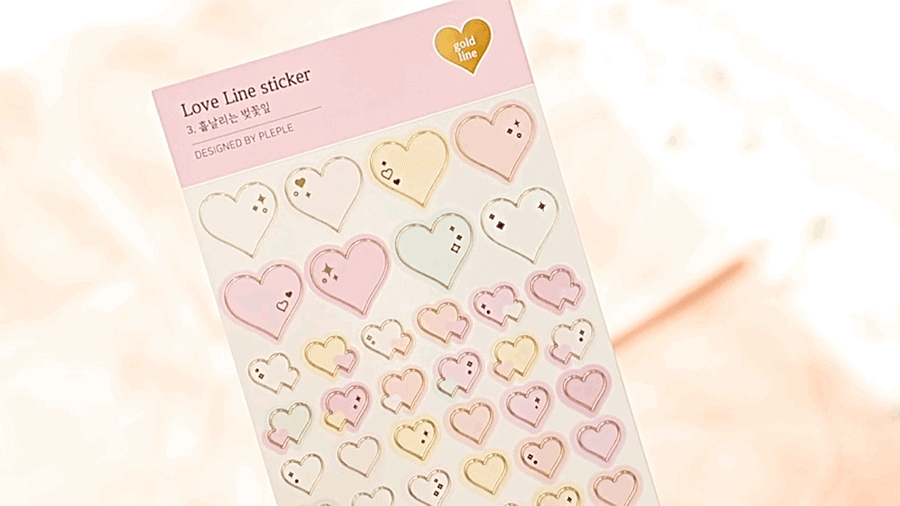 Love Line Seal Sticker