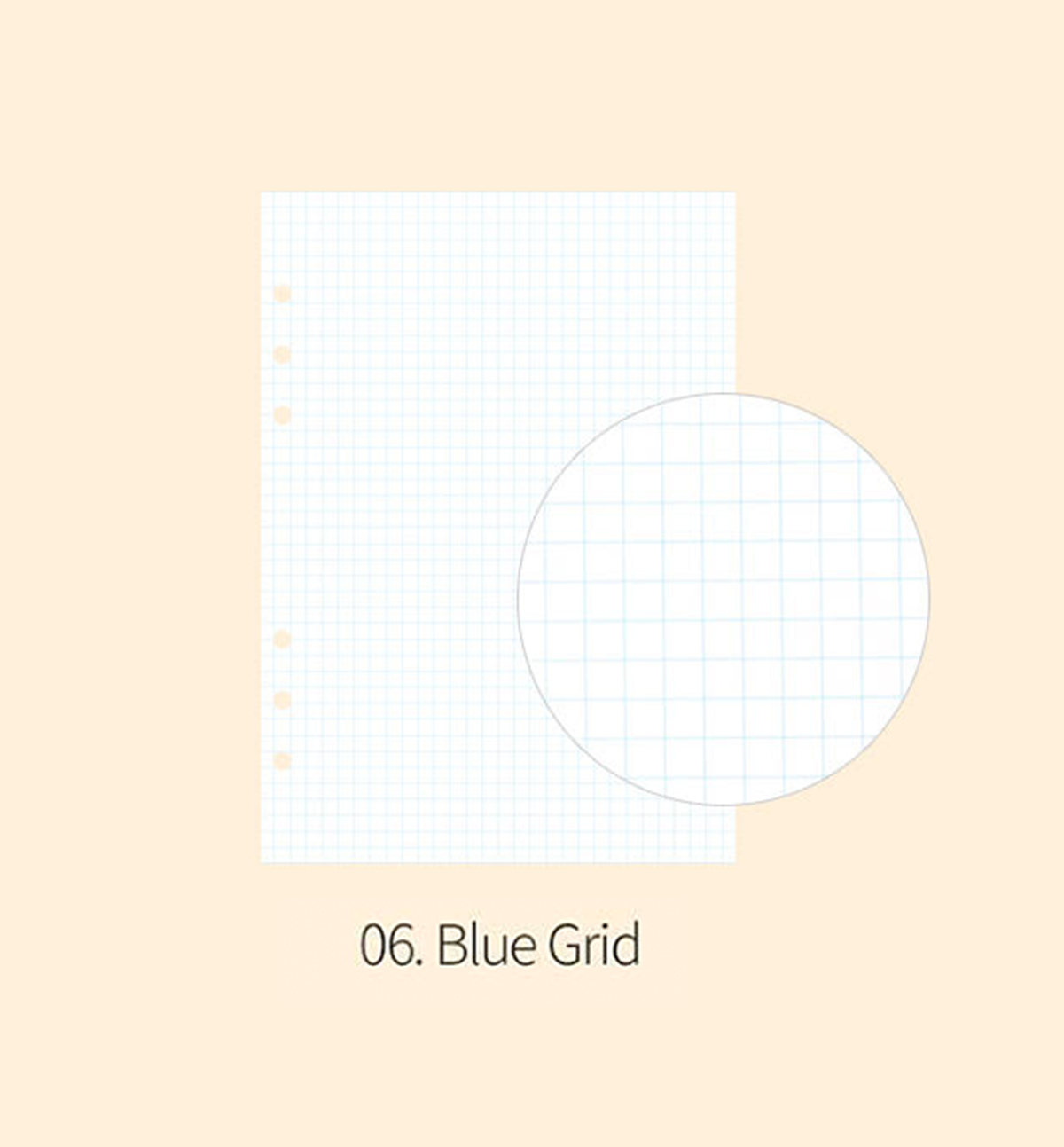 A5 Line Grid Basic Color [25 Sheets]