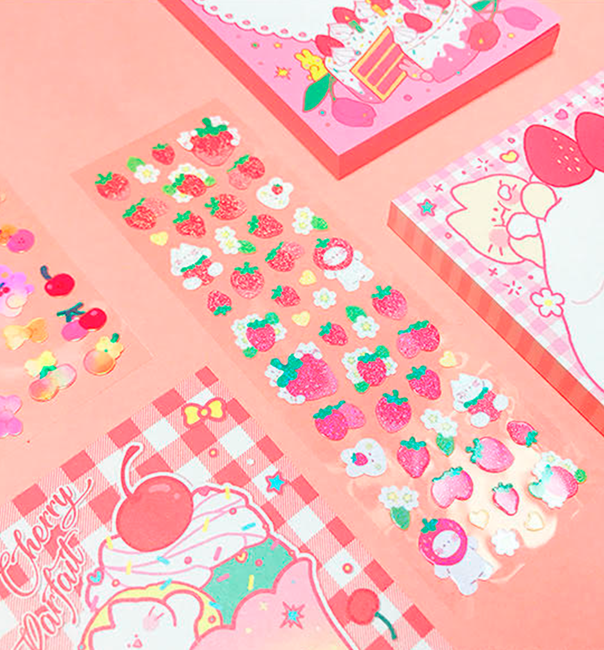 Twinkle Strawberry Party Seal Sticker