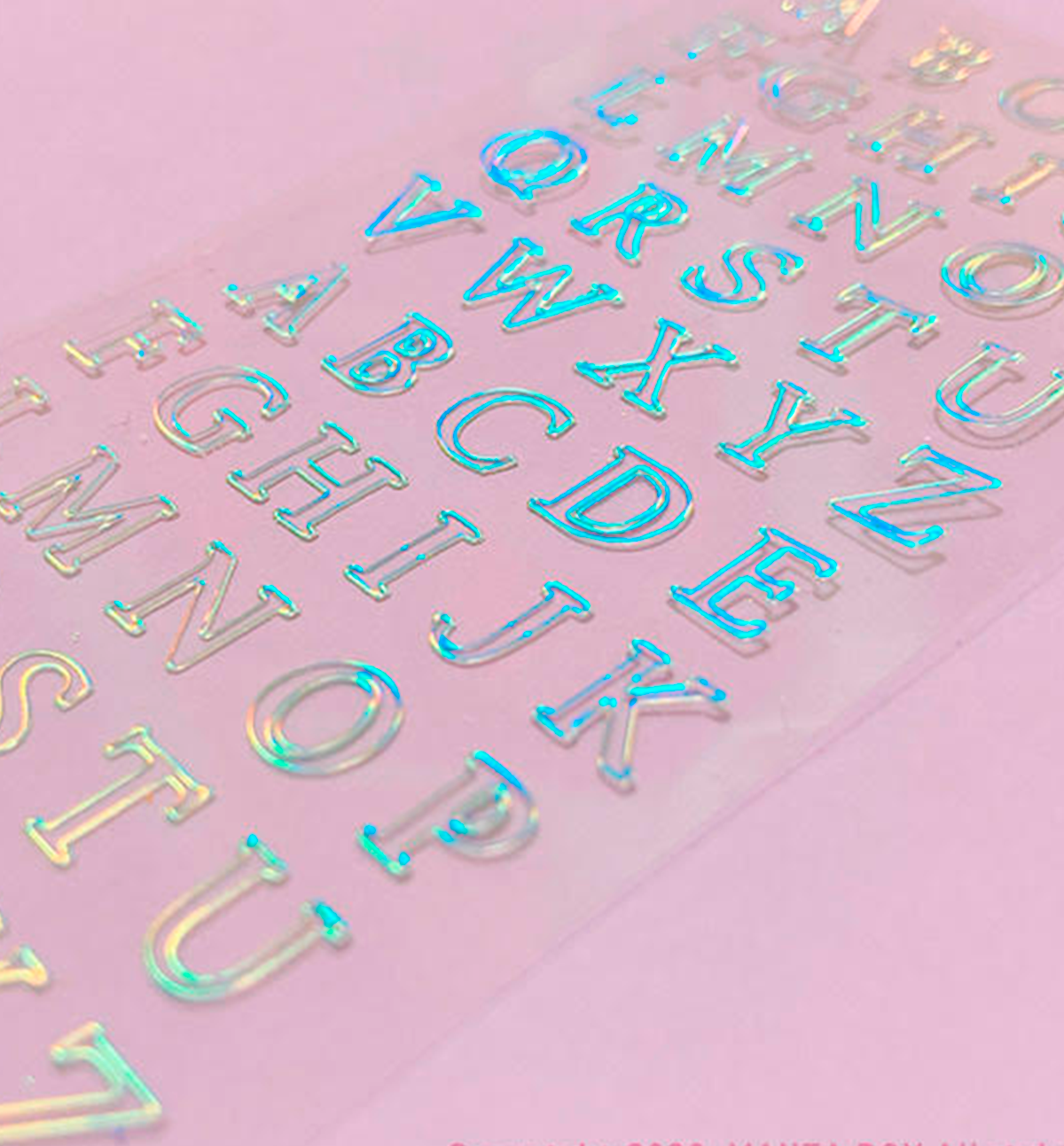 Aurora Alphabet Seal Sticker [Capital Letter]