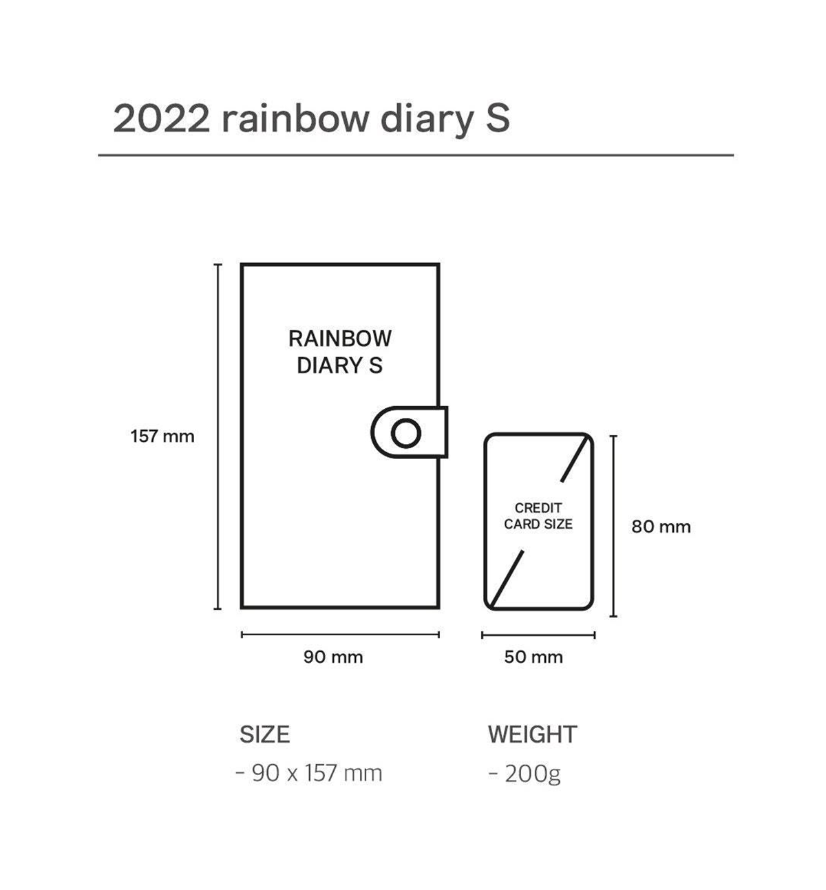 2022 Rainbow Weekly Planner [S]