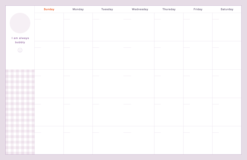 Bubble Weekly Planner
