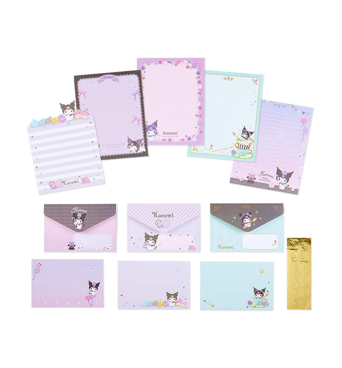 Sanrio Kuromi Letter Set [Side by Side]
