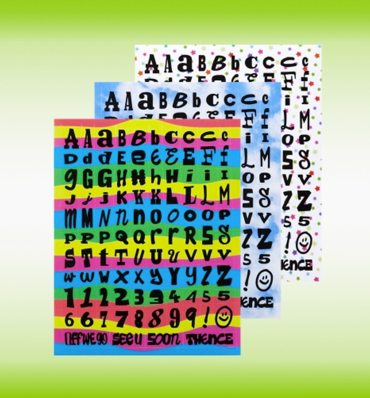 Letter Sticker Set Ver.7