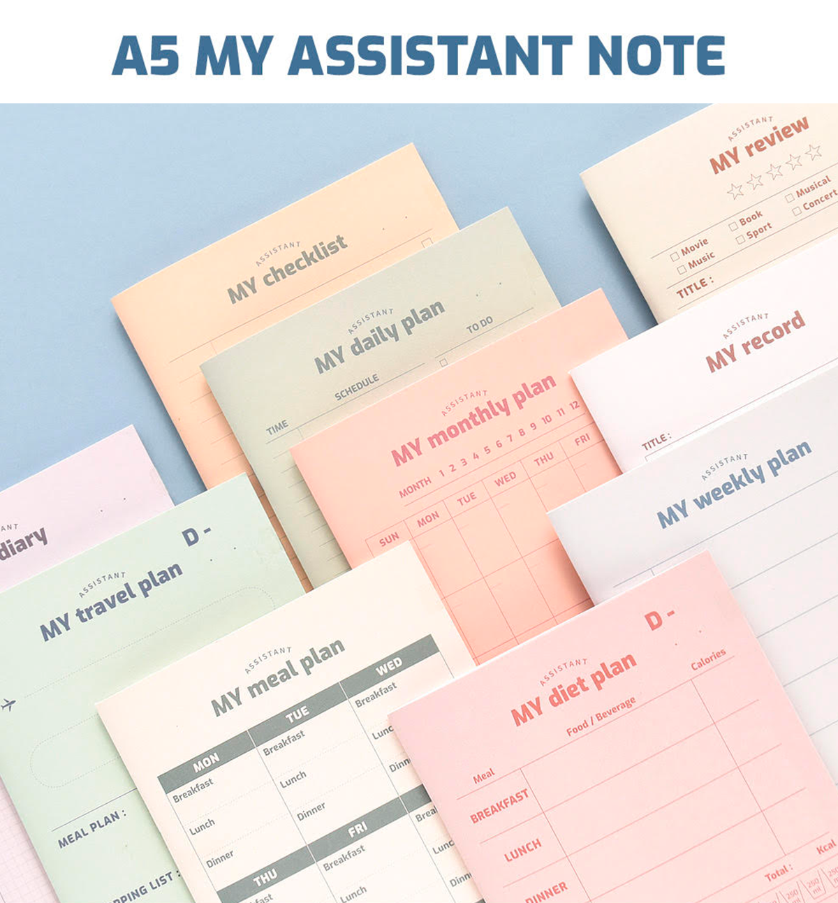 A5 My Assistant Note Plan