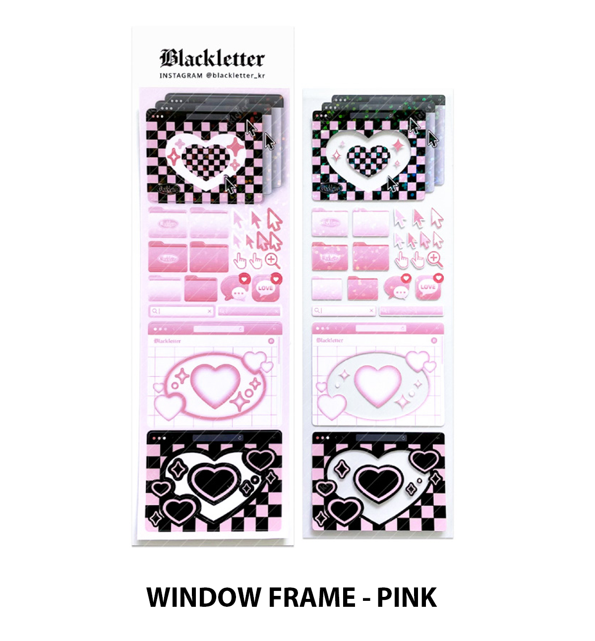 Frame Deco Serie Seal Sticker [Pink]