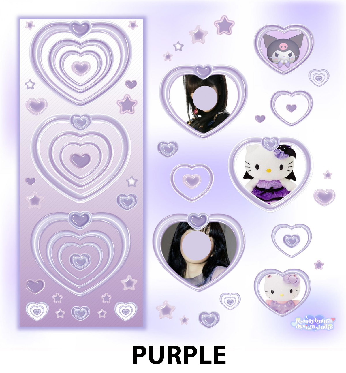 Teen Heart Frame Sticker