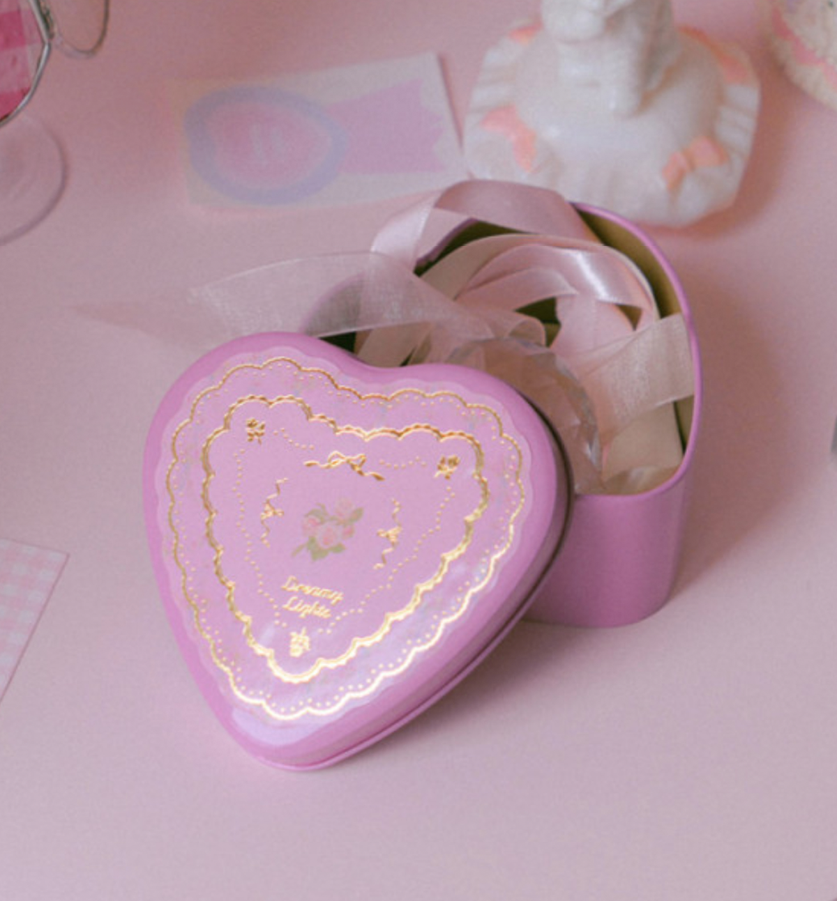 Romantic Heart Tin Case