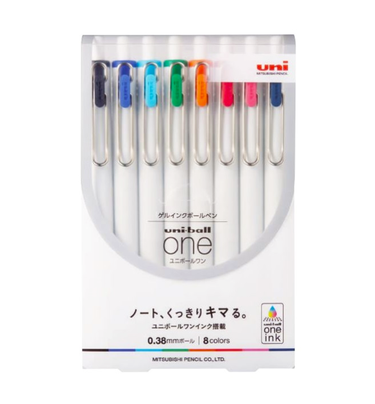 Uni-Ball One Color Pen Set [8 Colors]