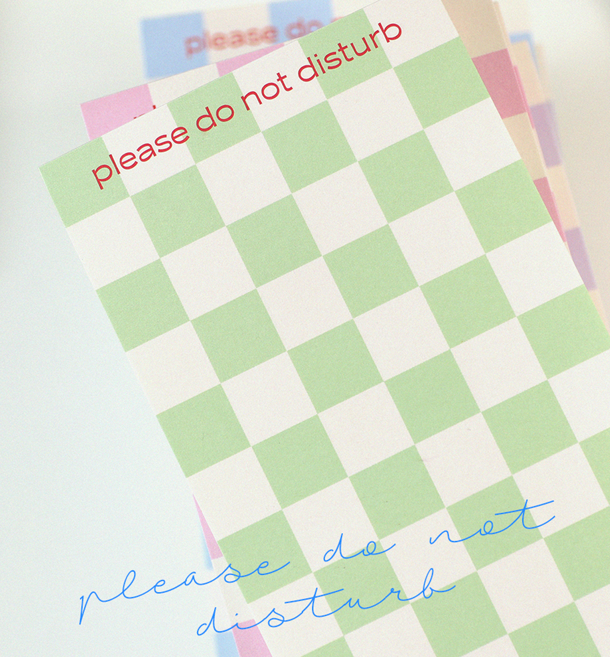 Please Do Not Disturb Memopad [Checkerboard]