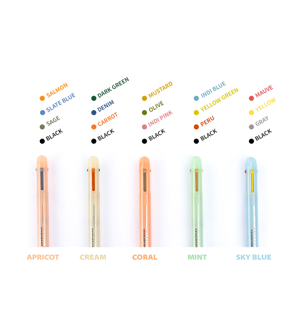 4 Colors Gel Pen [Life and Pieces]