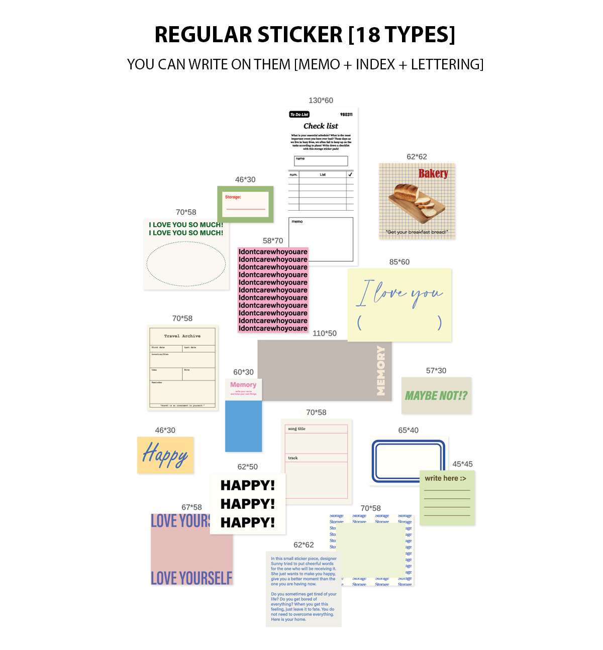 Storage Point Sticker Pack [40 Sheets]