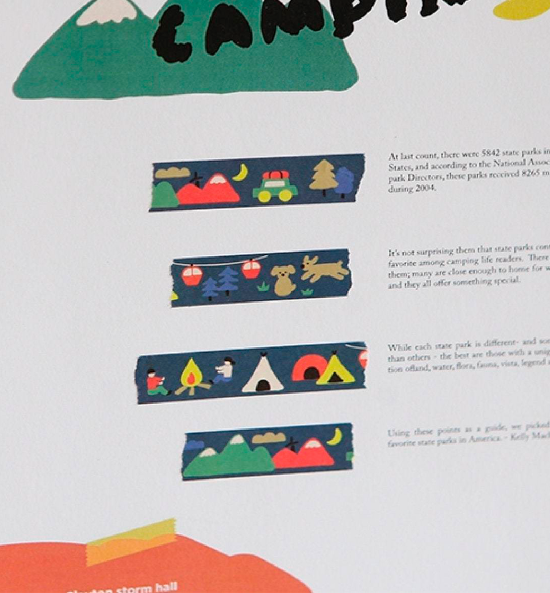 Camping Washi Tape