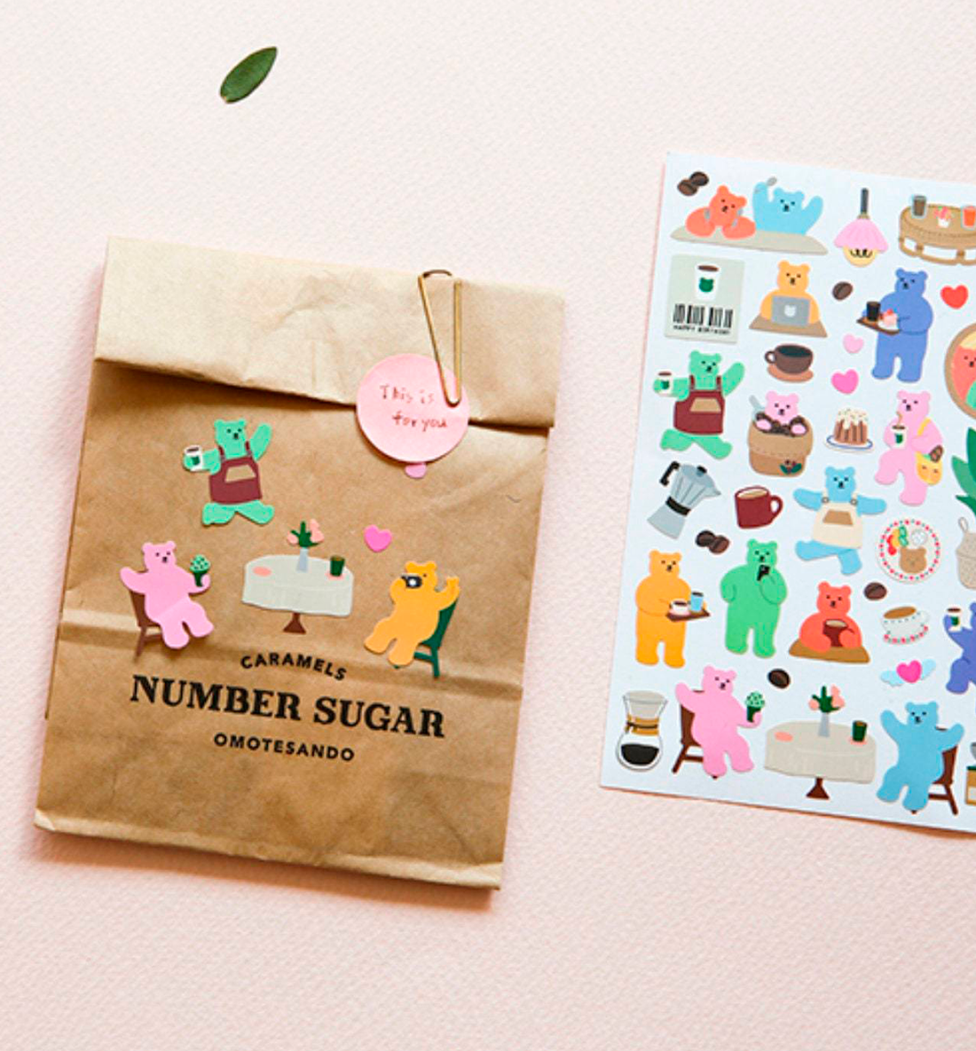 Cafe Bear Removal Sticker