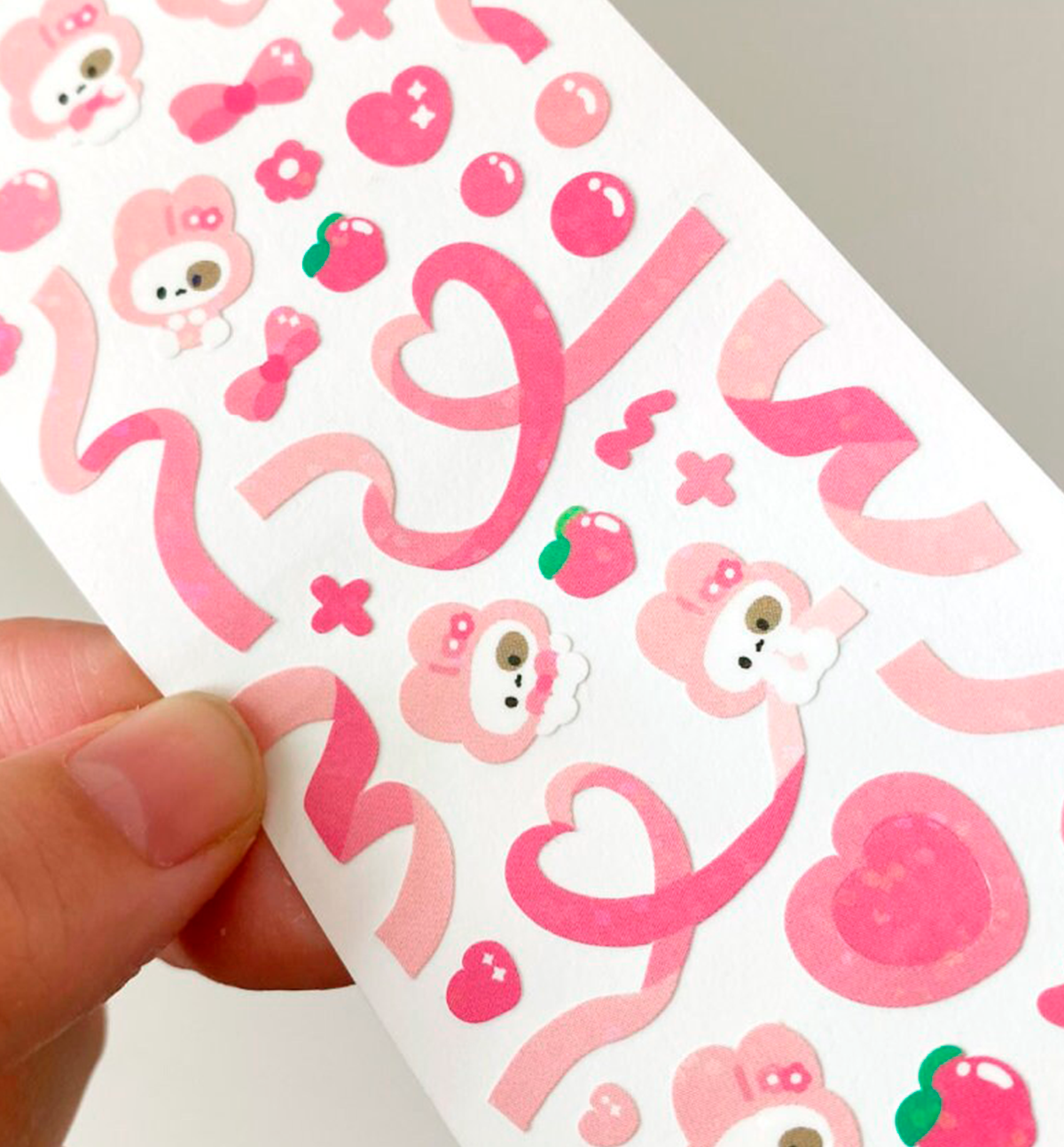 Heart Pink Seal Sticker