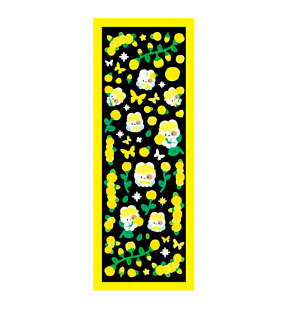 Rose Flower Seal Sticker [Yellow]