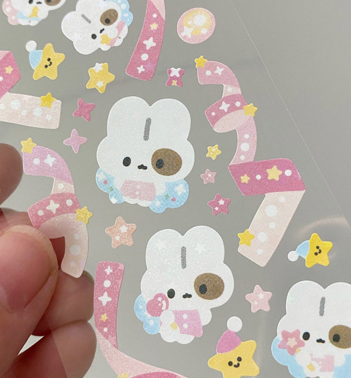 Fairy Bunny Seal Sticker