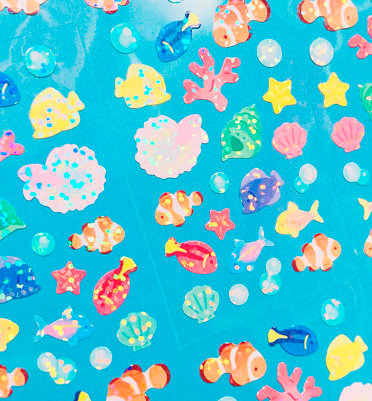 Twinkle Tropical Fish Seal Sticker