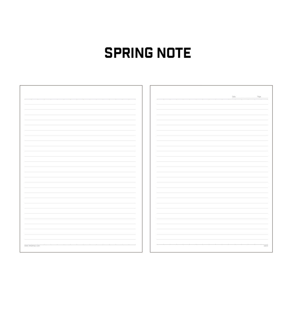 BT21 Spring Ruled Notebook