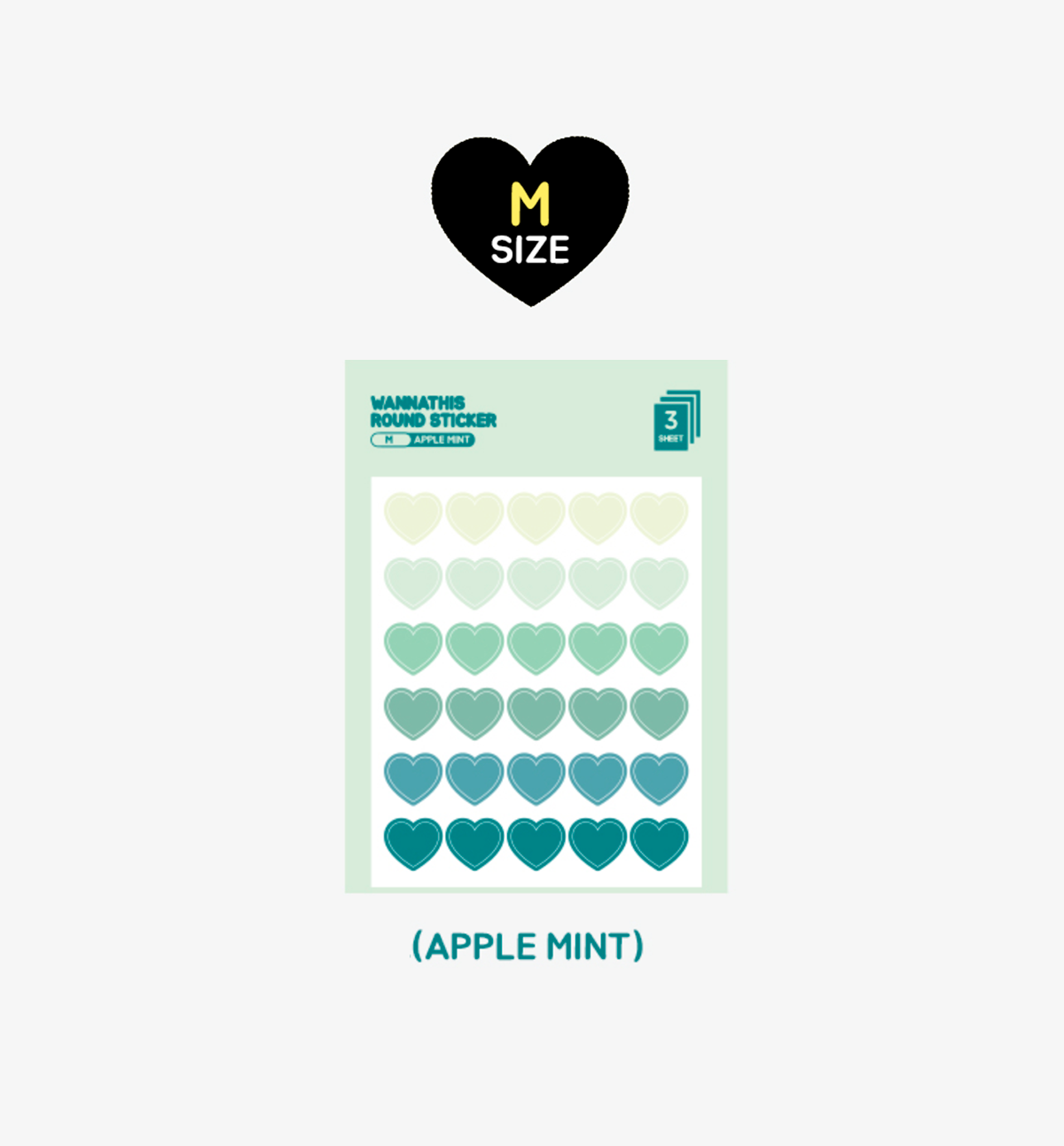 Heart Sticker S/M/L