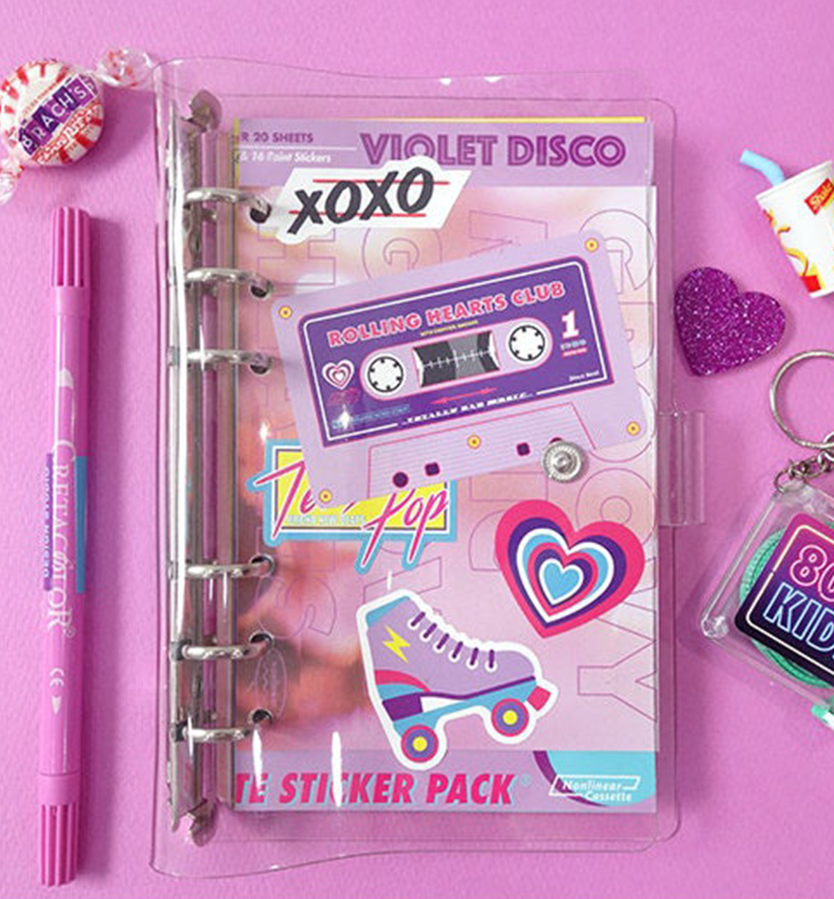 Cassette Sticker Pack [Violet Disco]