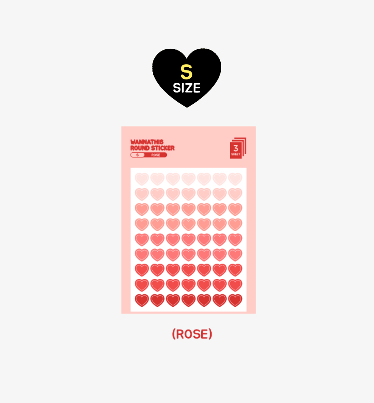 Heart Sticker S/M/L
